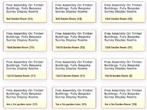 Garden Rooms by Size Garden rooms by size