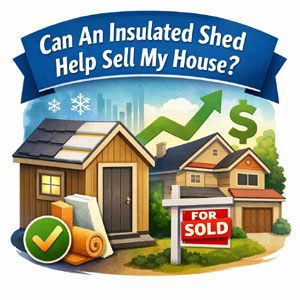 Can an insulated shed help with selling house.