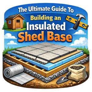 Guide to build insulated shed base.