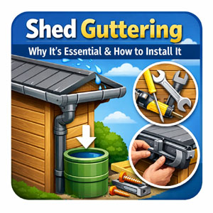 A guide to installing shed guttering. Learn why it's essential.