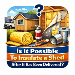 Discover if you can insulate a shed after it's been delivered.