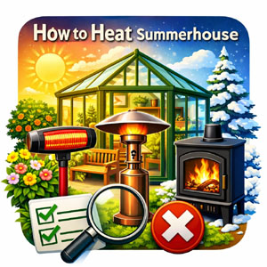 Discover how to heat your summerhouse or garden room effectively.
