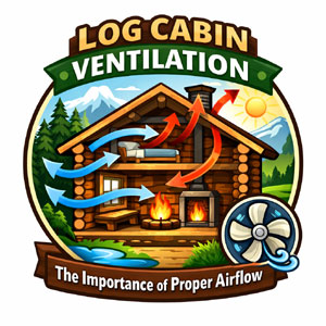Log cabin ventilation is crucial. Proper airflow prevents moisture buildup.