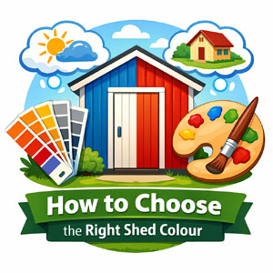 Colour guide for sheds and garden buildings. Choosing the right shed colour.