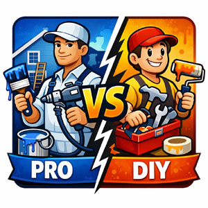 Professional painter and DIY painter comparison