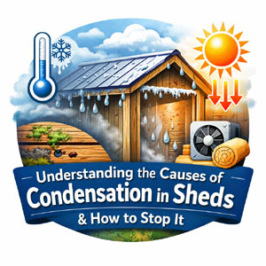 Understanding shed condensation. A shed with condensation issues.