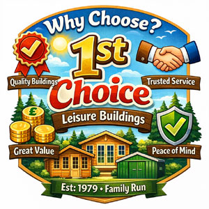 1st Choice Leisure Buildings logo, a family run business