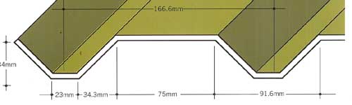 Capital Steel AS34/1000-05W Wall Sheet Cladding Profile
