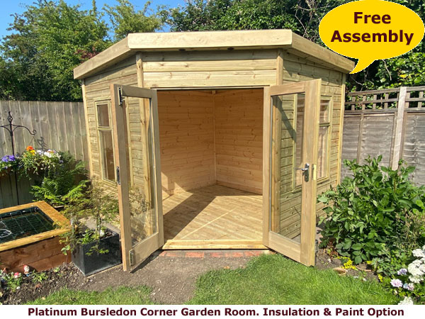 Shows image of Platinum Burlesdon Corner Garden Room