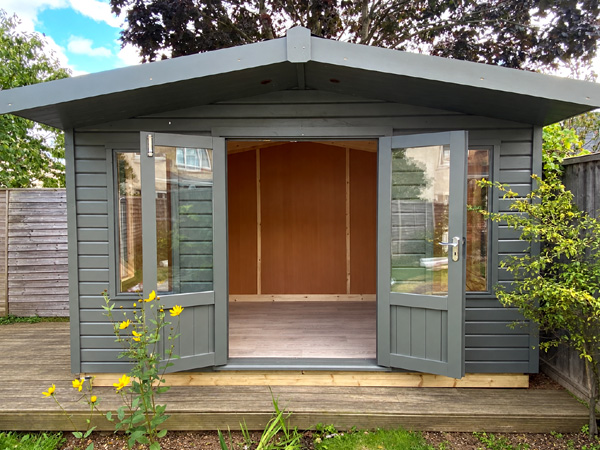 Image of painted Office Shed Combination