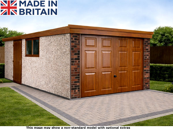 Lidget Deco Deluxe Pent concrete garage.