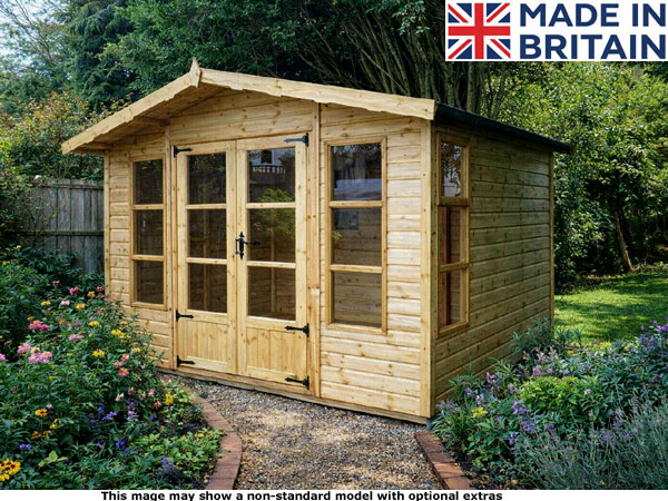Diamond Ashington Apex or Pent Summerhouse.
