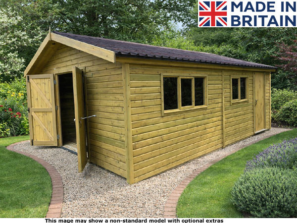 Platinum Southampton Apex Garden Workshop.
