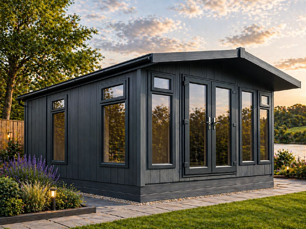 A modern garden room. Perfect in Guildford for a garden office or relaxation space.
