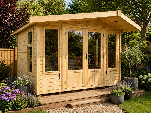 A modern garden room. Perfect in Windsor for a garden office or relaxation space.