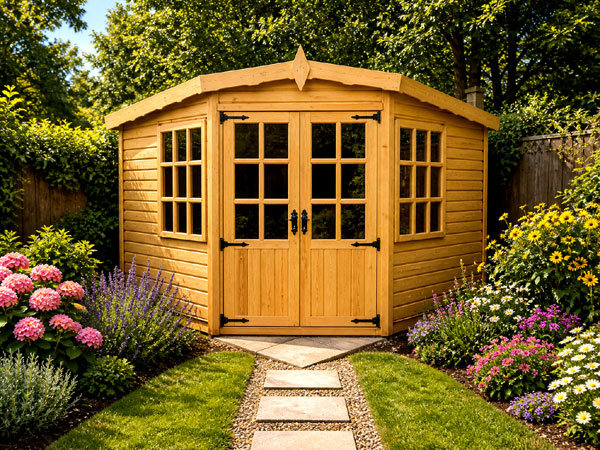 A modern summer building. Perfect in Epsom for a summer room or relaxation space.