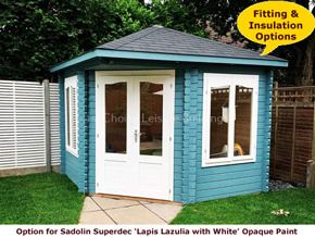 Trentan Lapis Lazulia Blue Cabin - 1st Choice Leisure Buildings
