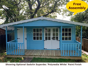 Sadolin Superdec Polynedia White Wood Stain - 1st Choice Leisure Buildings