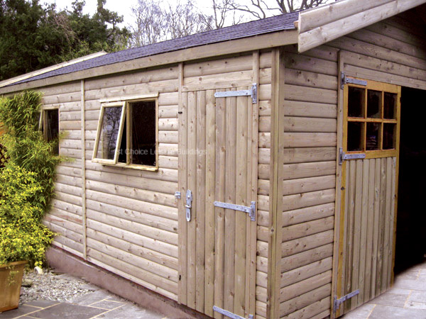A Platinum Basingstoke Wooden garage workshop