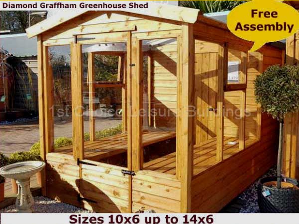 Diamond Graffham Potting Shed Greenhouse