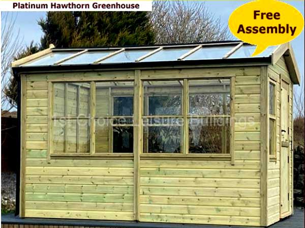 Platinum Herriard Potting Shed Greenhouse