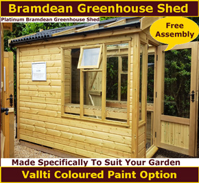  Shows image of Bramdean Greenhouse shed combination potting shed