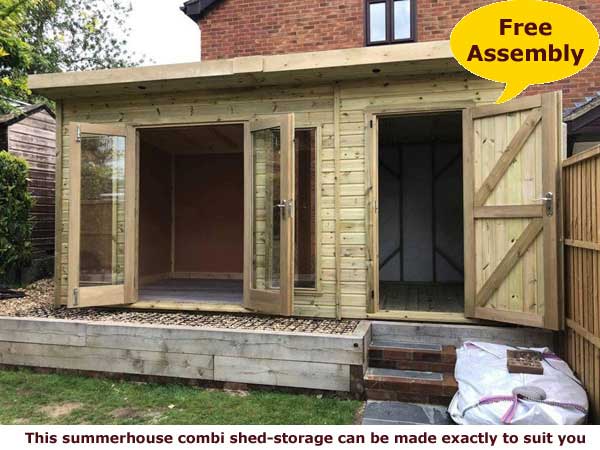 Image of summerhouse shed combination