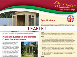 Platinum Winchester leaflet