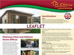 Platinum Garden room leaflet