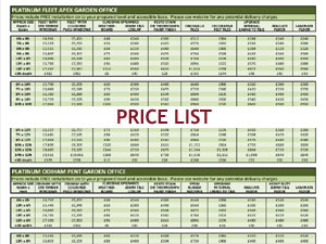 Platinum Garden rooom price guide