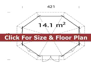 Trentan Windsor Octagonal Log Cabin Floor Plan