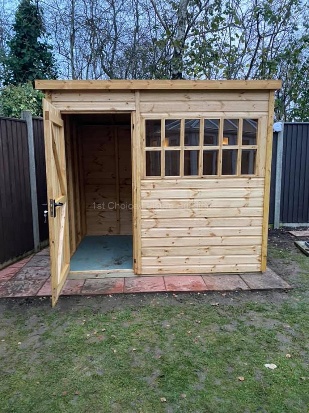 1st Choice Diamond Chichester Apex Pent Made To Measure Garden Shed With Free Fitting 64