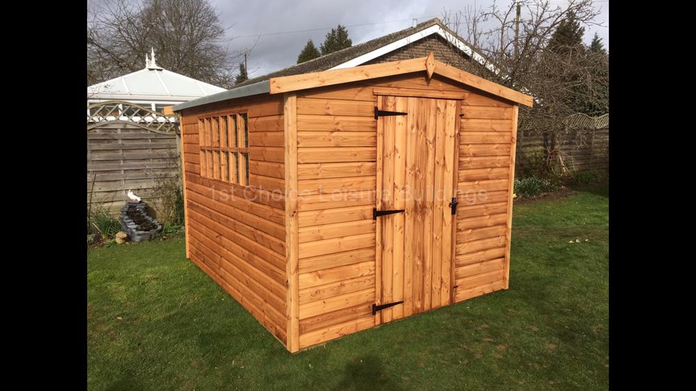 1st Choice Diamond Chichester Apex Pent Made To Measure Garden Shed With Free Fitting 41