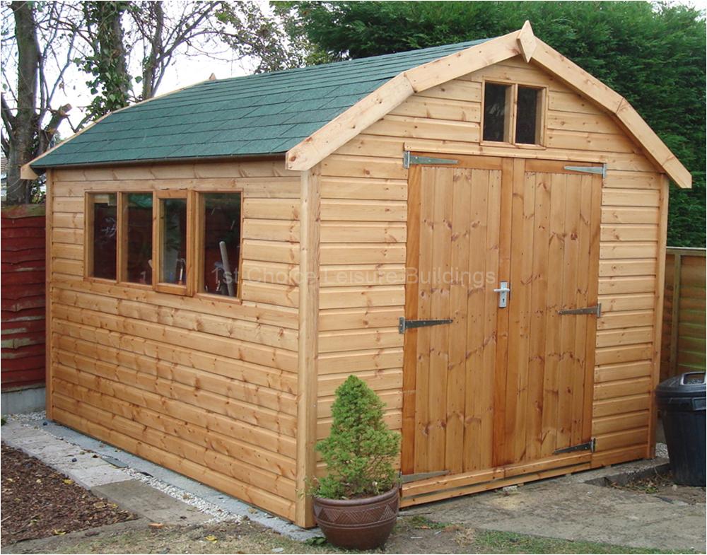 1st Choice Diamond Ditchling Deluxe Apex Wooden Dutch Barn With Free Assembly 1
