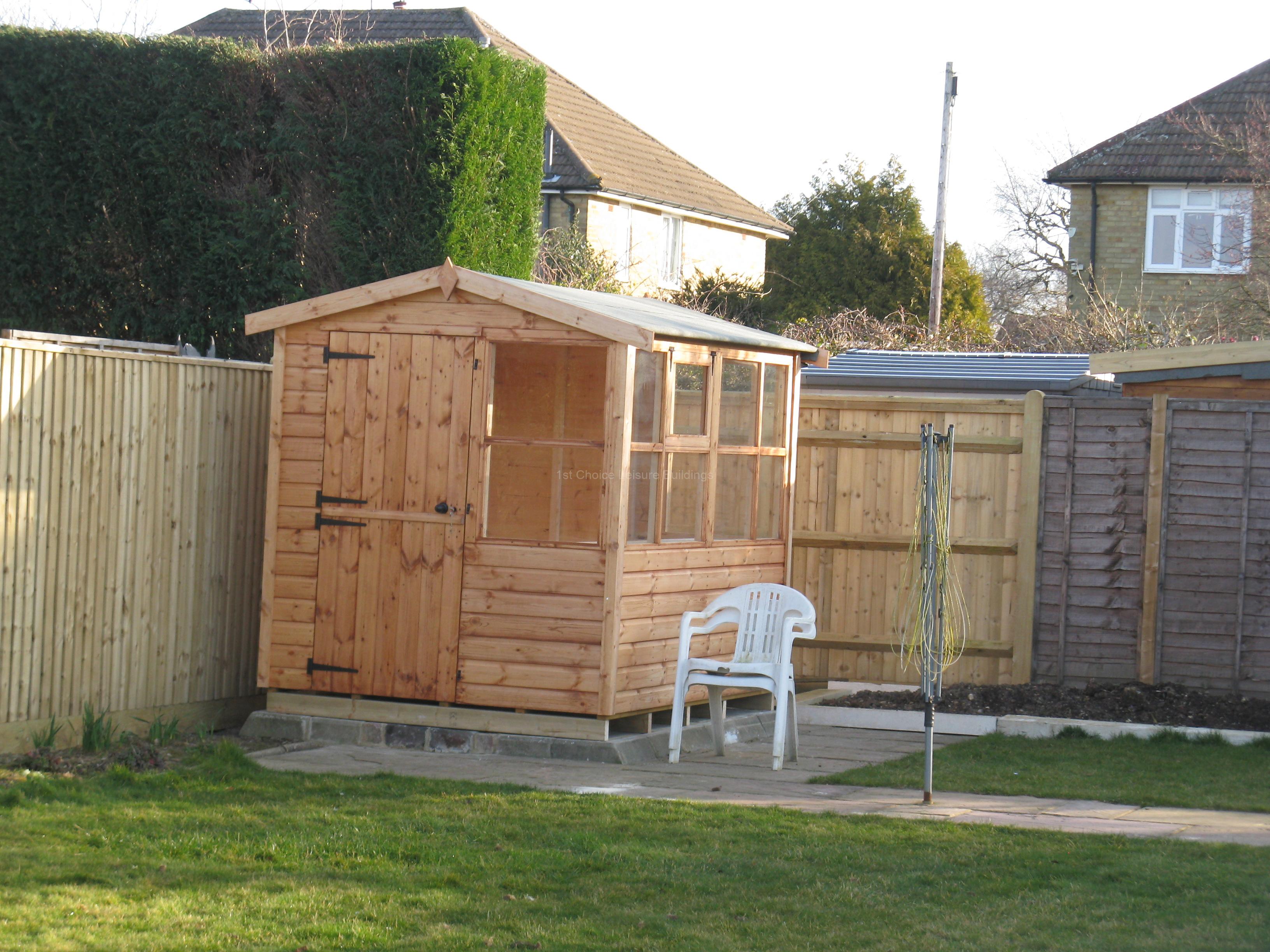 1st Choice Diamond Pulborough Apex Wooden Potting Shed Free Installation 5