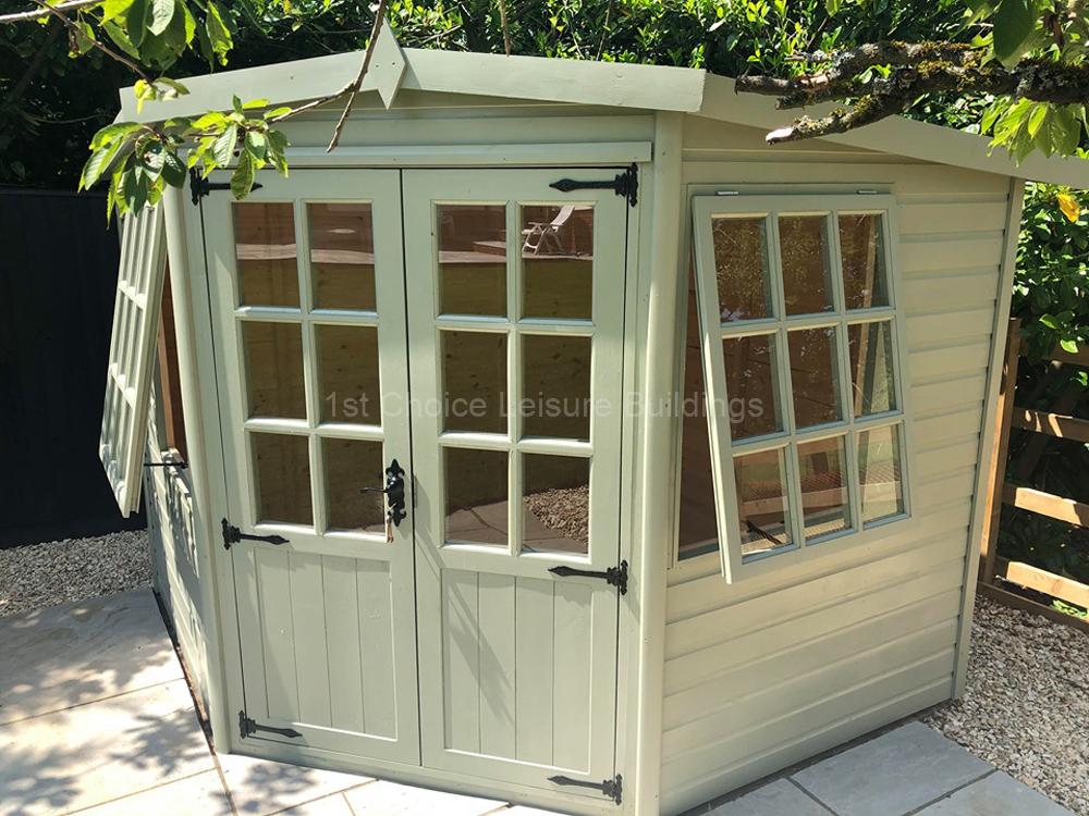 1st Choice Diamond Timber Worthing Corner Summerhouse - Includes Free Assembly 24