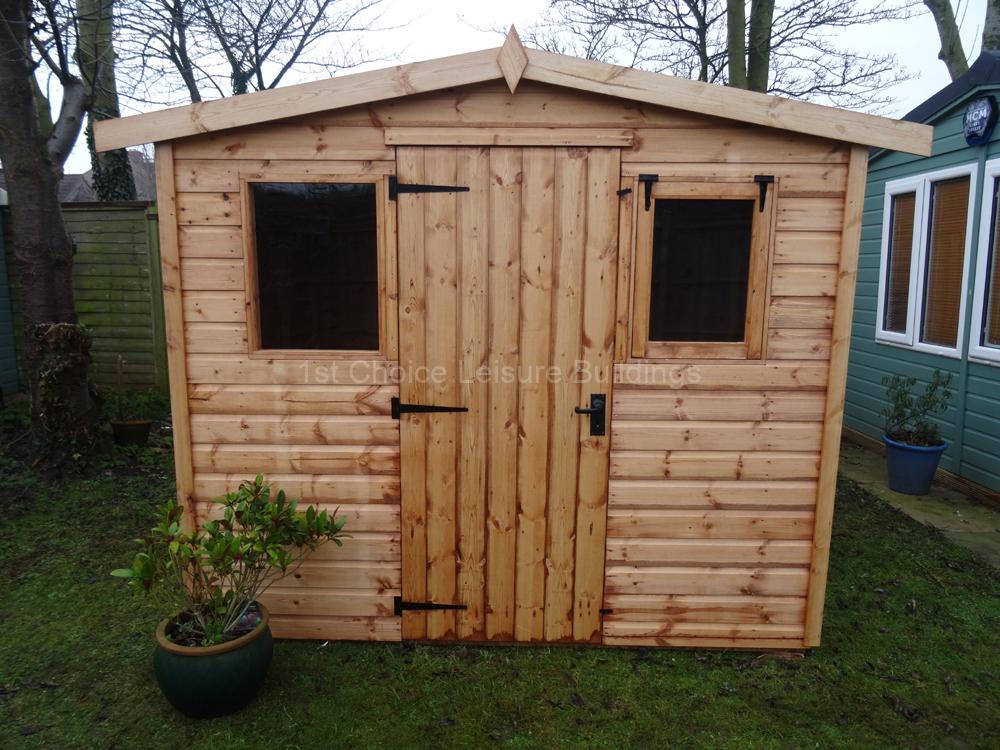 1st Choice Diamond Woodgate Transverse Apex Garden Shed With Free Fitting 16