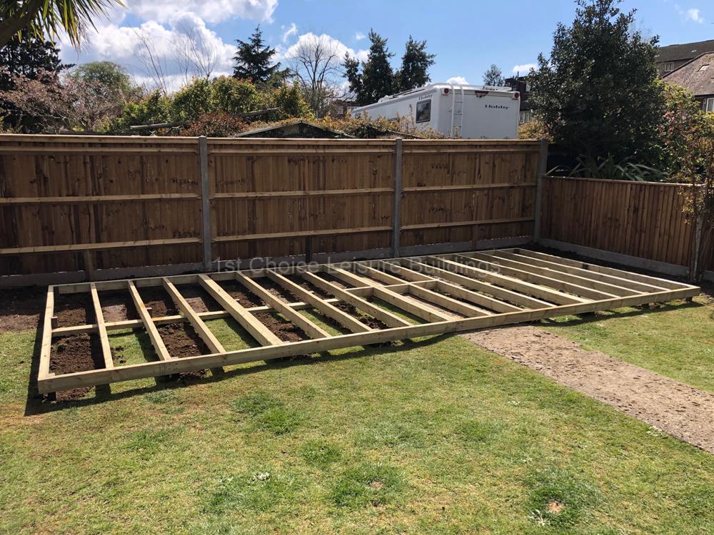 1st Choice Heavy Duty Timber Subframe Base for Sheds Summerhouses Log Cabins and Workshops 2