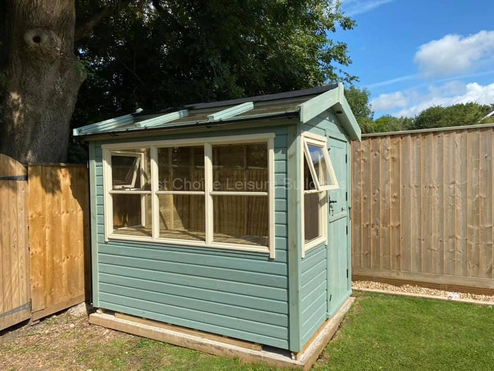 1st Choice Platinum Alresford Apex Toughened Glass Roof Potting Shed With Free Assembly 13