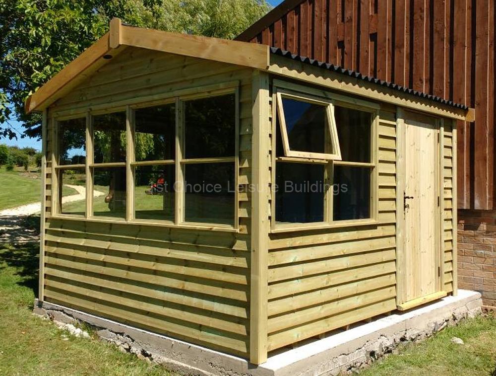1st Choice Platinum Bramdean Pressure Treated Greenhouse Combination Shed With Free Installation 2