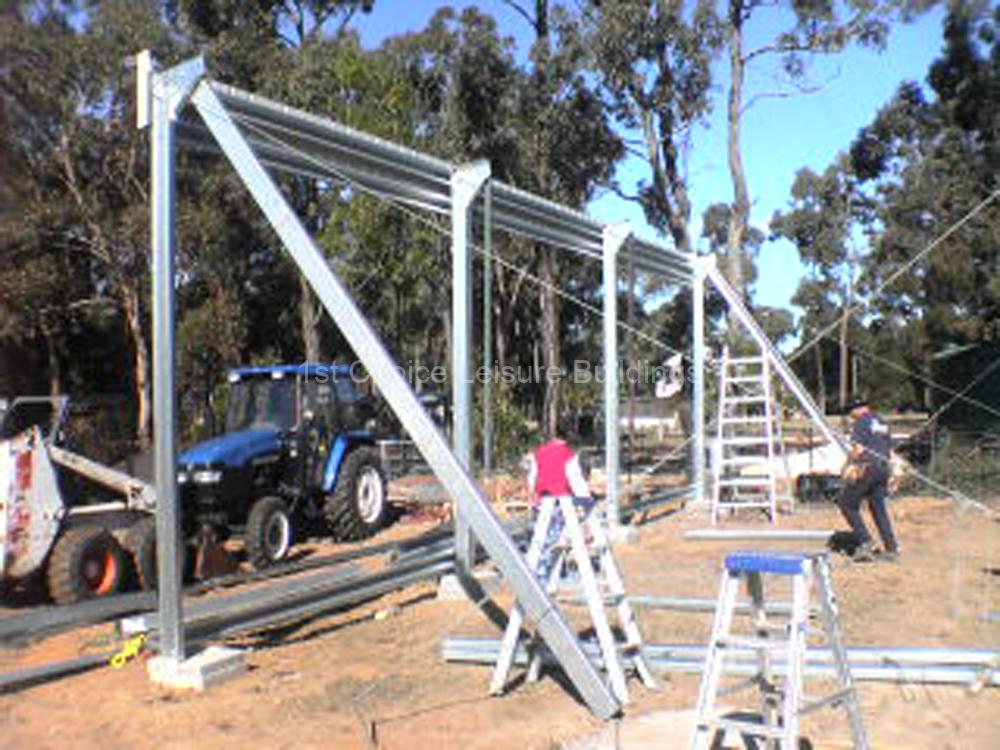 Building Steel Frame Field Shelter 1