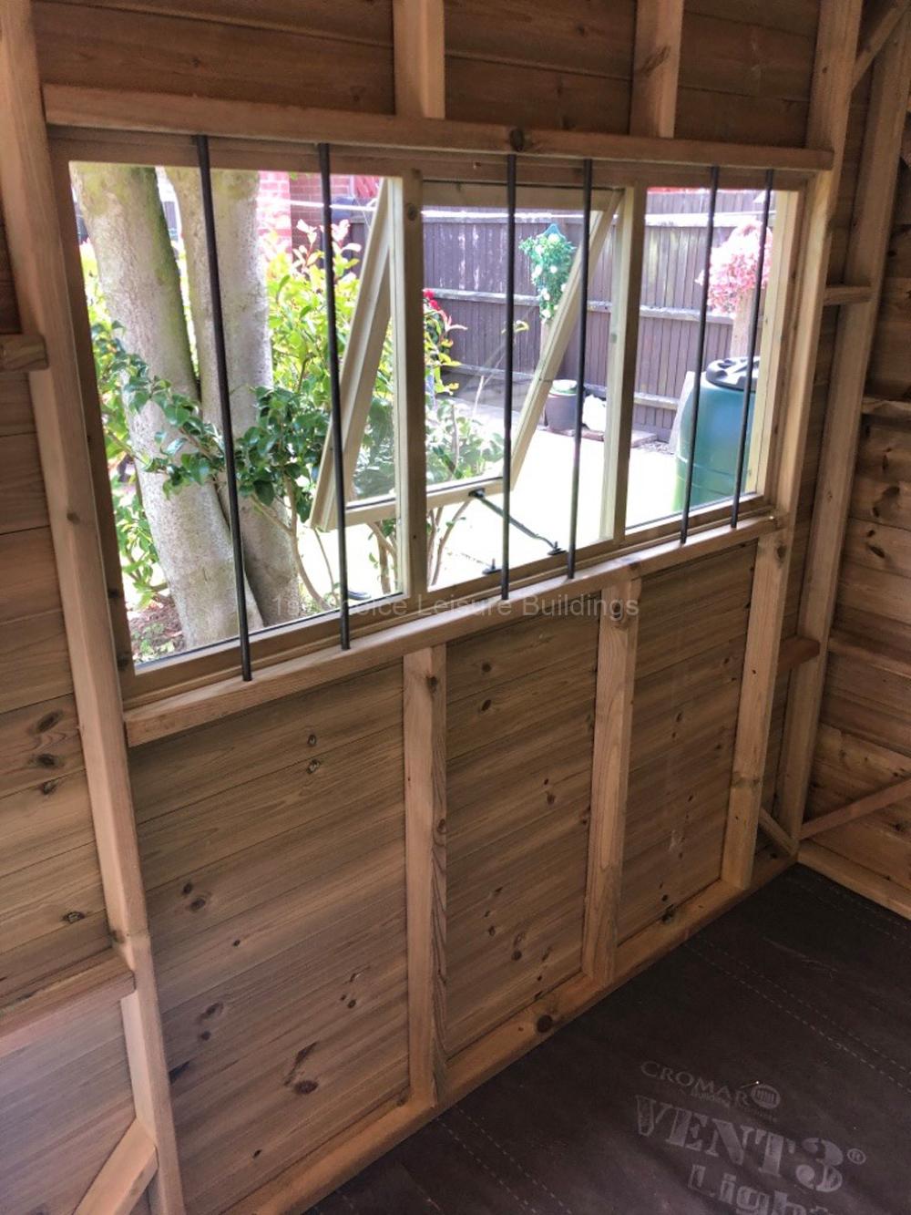 Showing Window Security Bars for Summerhouse - Garden Workshop - Garden Room 1