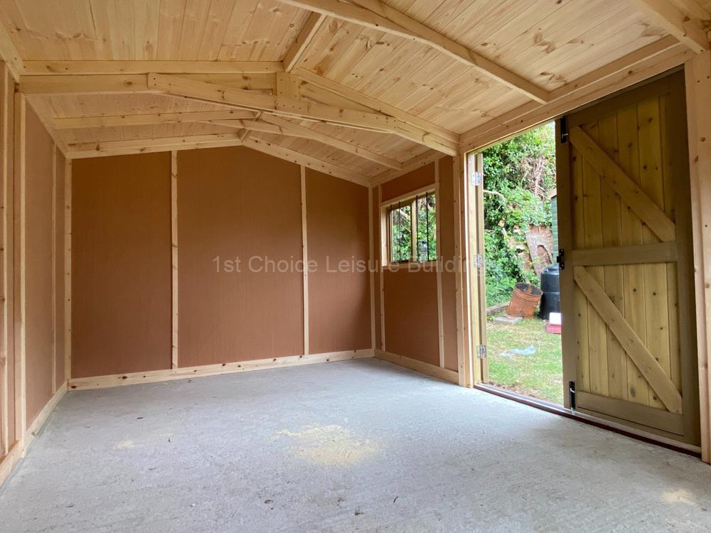 Summerhouse - Garden Workshops - Garden Rooms Plywood Lining And Insulation 27