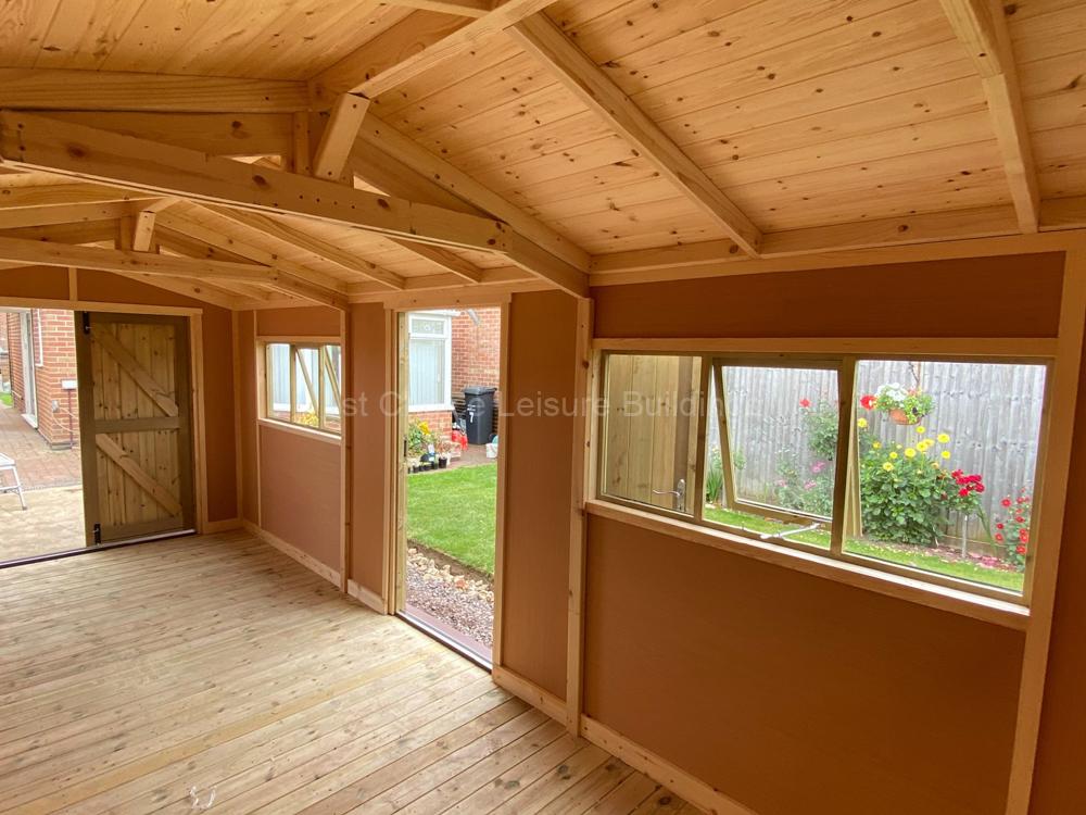Summerhouse - Garden Workshops - Garden Rooms Plywood Lining And Insulation 20