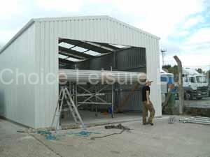 Jkm Steel Frame Garage Workshop 13