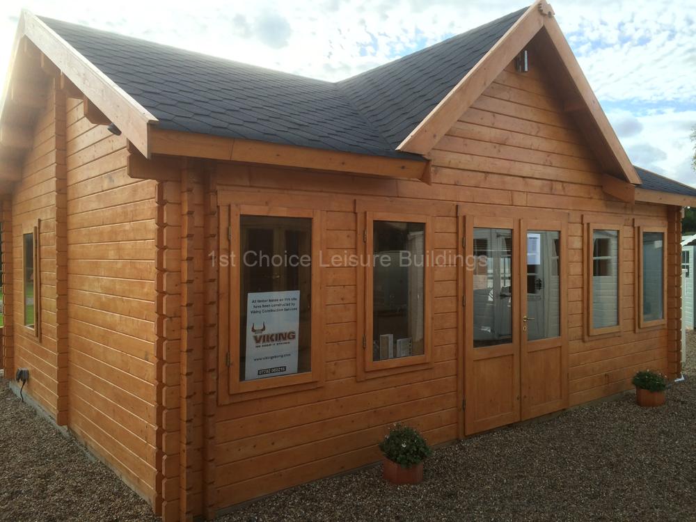 1st Choice Sales Office Special Project Bespoke Log Cabin 29