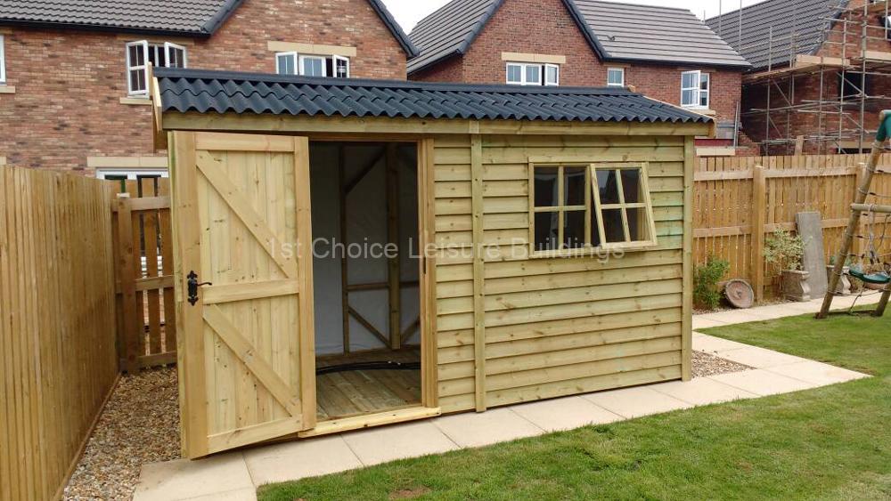 1st Choice Platinum Portsmouth Traditional Pressure Treated Shed With Free Installation 4