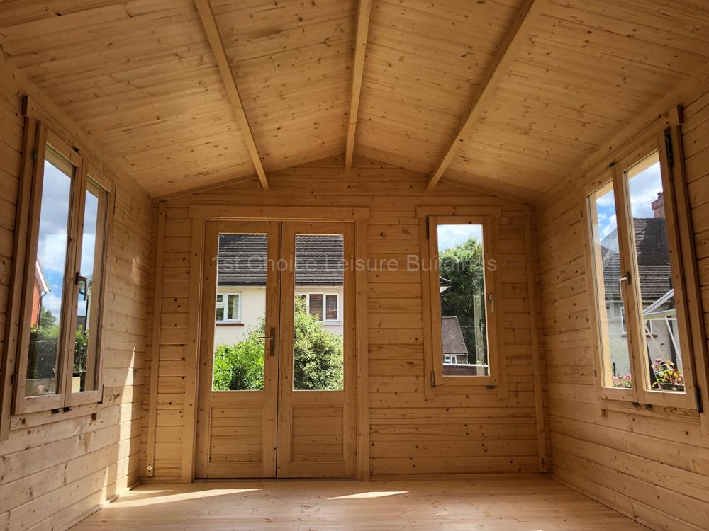 1st Choice Trentan Addlestone Apex Log Cabin For Your Garden (8)9
