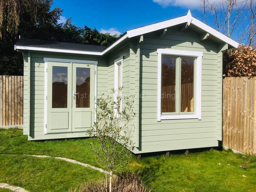 1st Choice Trentan Pyrford Double Glazed 44mm L Shaped Log Cabin 9