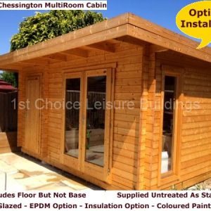 Trentan Chessington Multi Room Log Cabin.